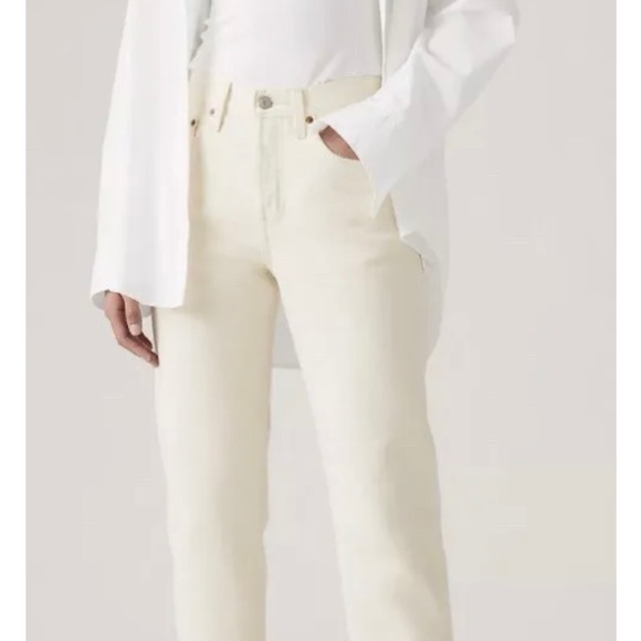 Levi's Denim - Levi's® Premium 501® Straight Leg High Rise Women’s Jeans White Size 27x32 New